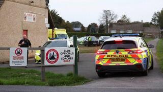 Explosives probe triggers arrests near UK base used by US Air Force