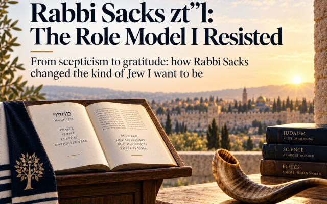 Ben Lazarus | Rabbi Sacks zt”l: The Role Model I Resisted