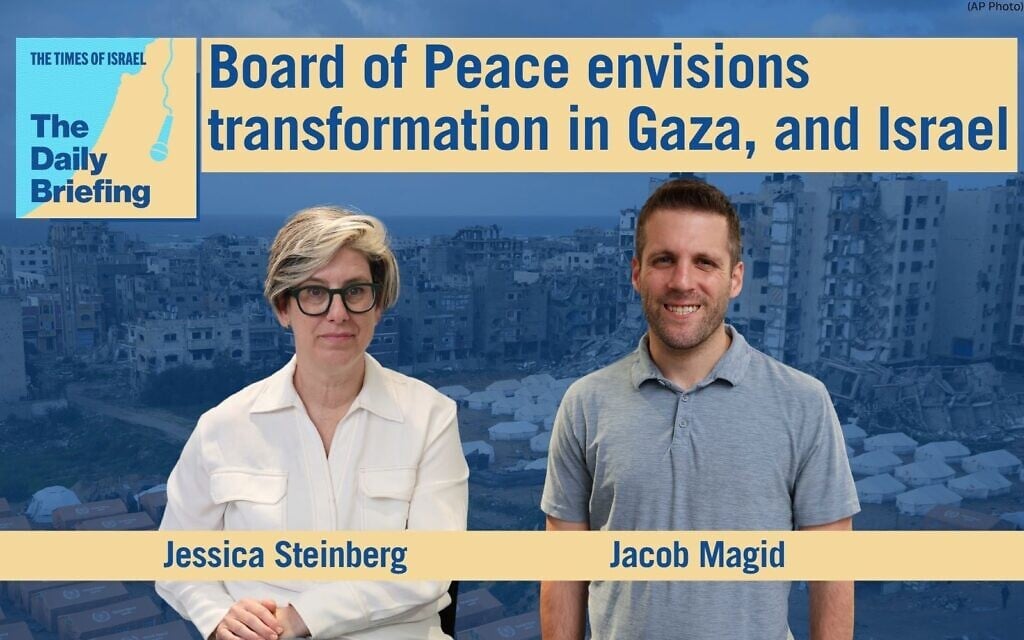 Daily Briefing Sept. 29: Board of Peace envisions transformation in Gaza, and Israel