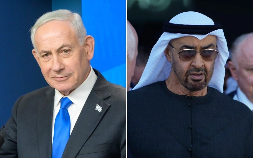 Netanyahu said to secretly fly to Abu Dhabi for meeting with Emirati president