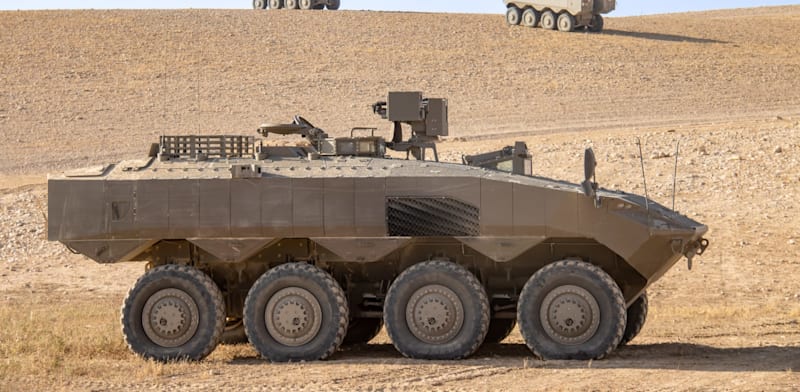 IDF unveils Eitan APC protected by Iron Fist