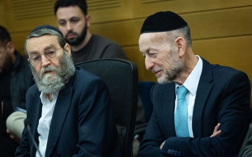 Veteran Haredi MK Moshe Gafni to be removed as leader of UTJ’s Degel HaTorah faction