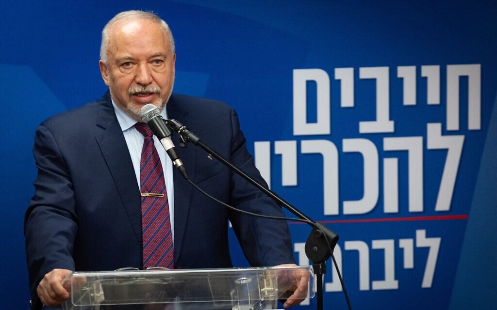 Liberman proposes Jordan control parts of West Bank, drawing right-wing rebuke