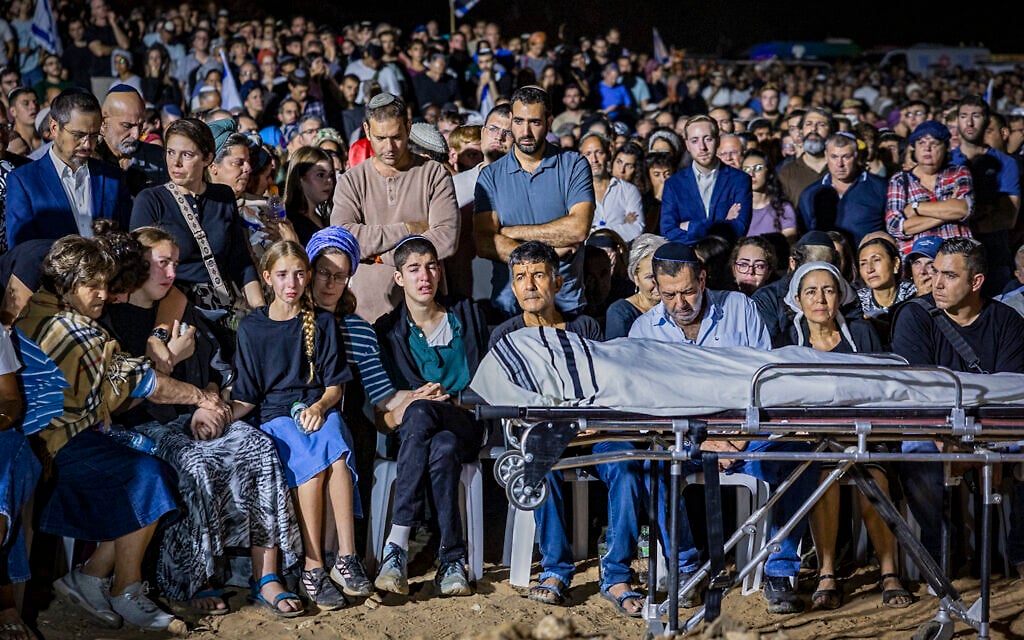 Terror victim Netanel Shukrun laid to rest as his son thanks him ‘for saving my life’