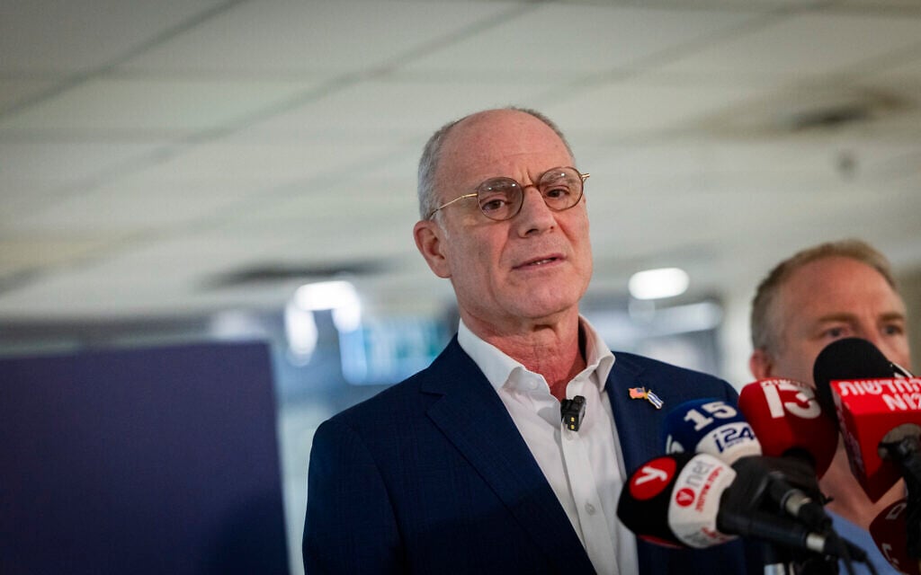Ambassador Leiter says he’s ‘full of hope’ for son wounded in West Bank ramming attack