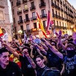 Spanish far-right activists use Nazi-style salutes in anti-migrant protests