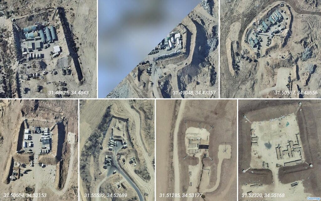 Official Israeli map website reveals location of IDF bases in Gaza