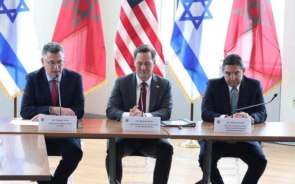 Israel and Morocco agree to appoint ambassadors, upgrade ties as FMs meet