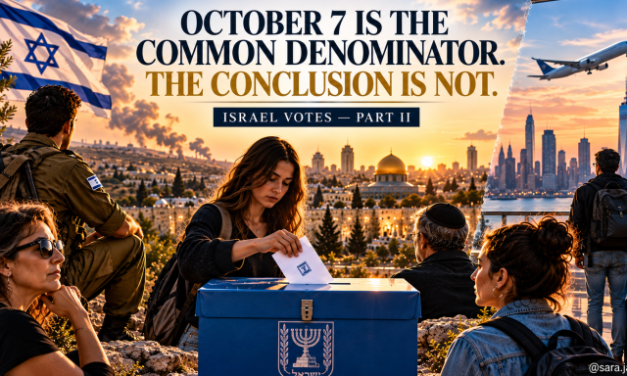 Sara Matathias | Israel Votes, Part II: After October 7, What Are Israelis Actually Voting For?