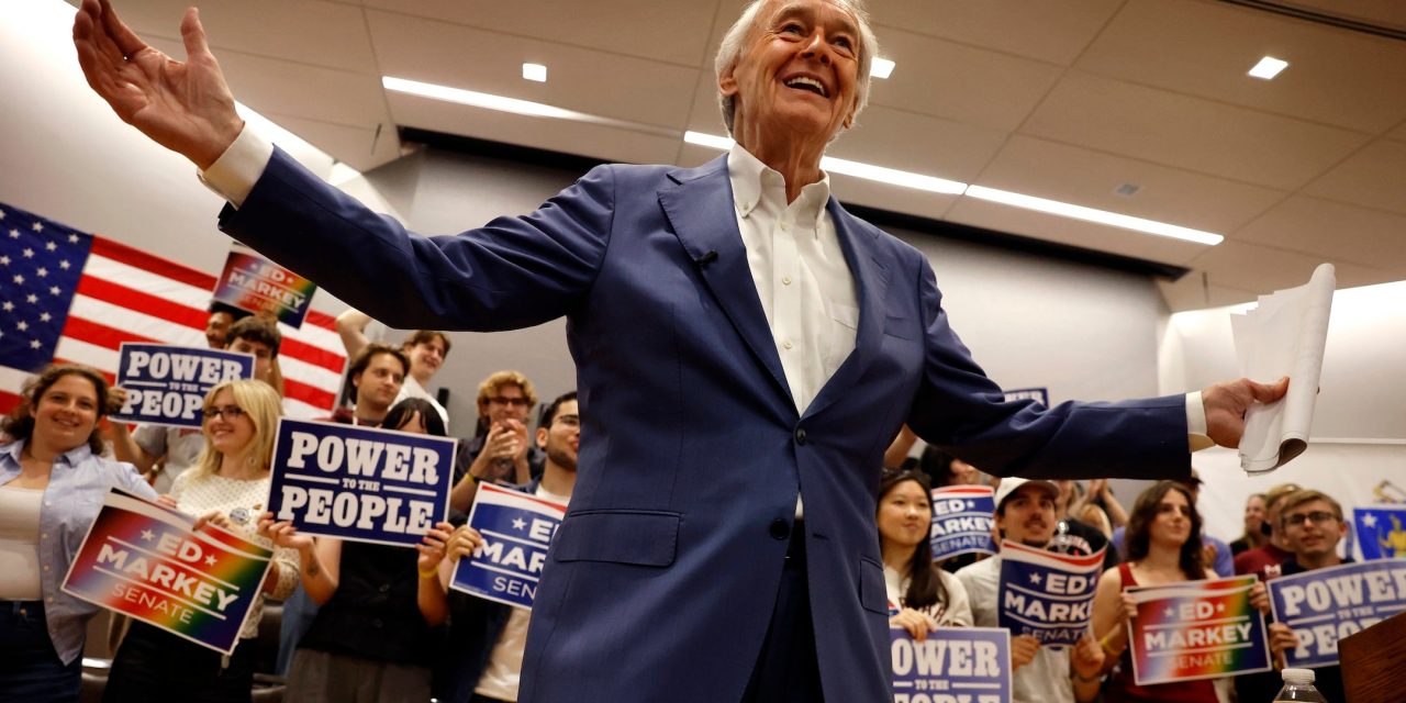 Markey wins Massachusetts Democratic primary, calls to stop Gaza bombing