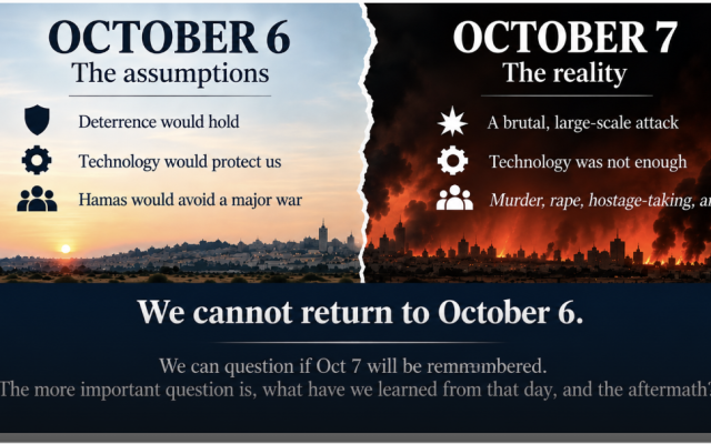 Richard D. Gitlin | October 7: We Cannot Return to October 6