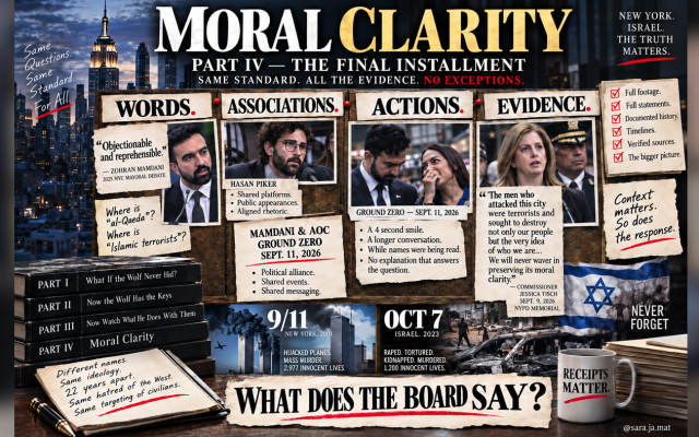 Sara Matathias | Moral Clarity: Put It All on the Board