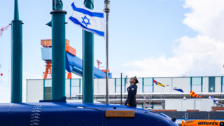 Israel’s newest submarine INS Drakon heads home from Germany