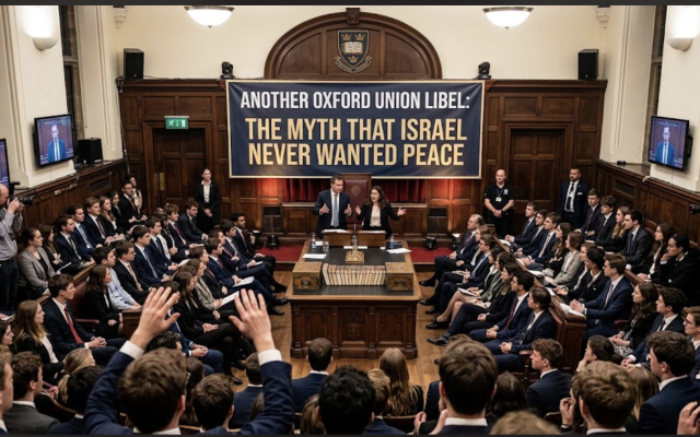 Tim Orr | Another Oxford Union Libel: The Myth That Israel Never Wanted Peace