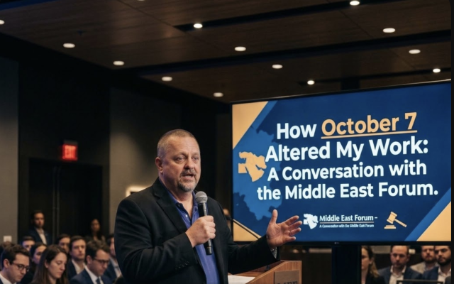 Tim Orr | How October 7 Altered My Work: A Conversation with the Middle East Forum