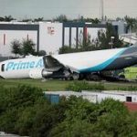 Five killed after Amazon cargo plane overruns runway at Miami airport