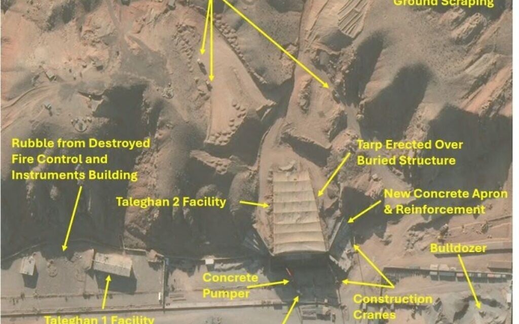 Satellite images show Iran rapidly working to rebuild nuclear site bombed by Israel
