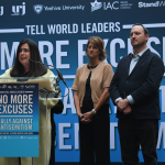 Hundreds rally at UN to urge world leaders to address antisemitism