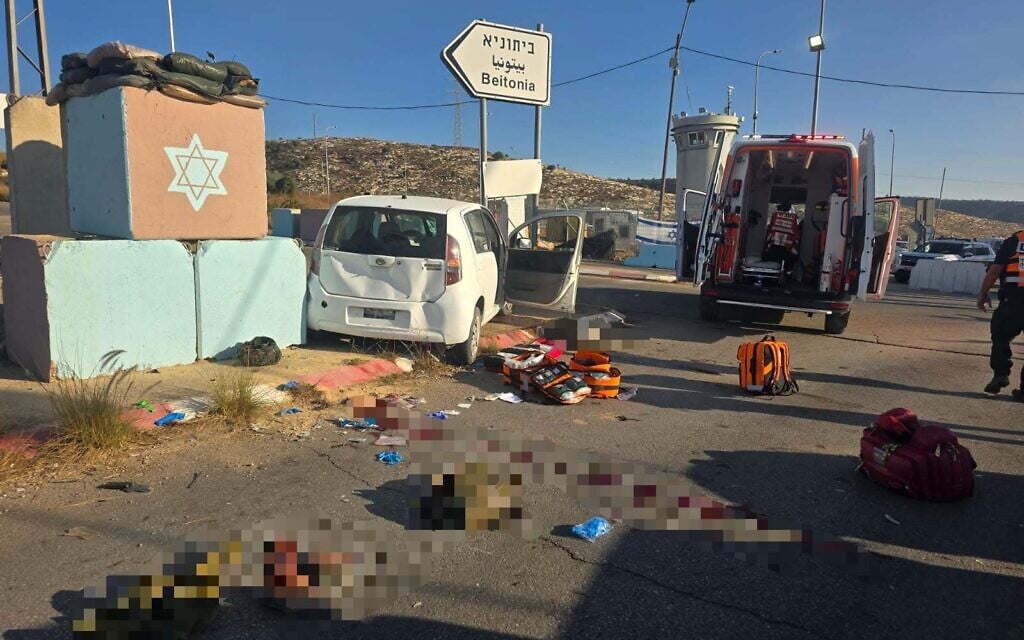 IDF soldier seriously hurt in car-ramming attack in West Bank; assailant shot dead