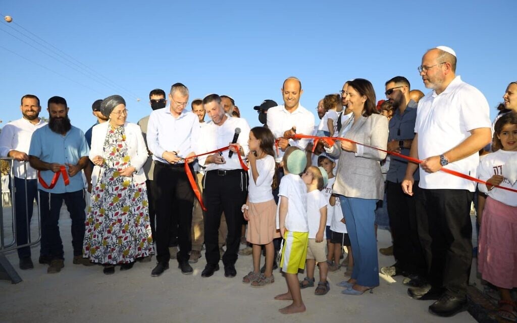 Two new West Bank settlements inaugurated with cabinet ministers on hand