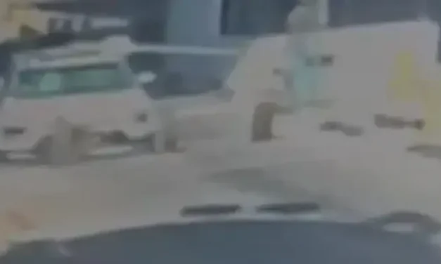 Watch: Stolen vehicle stopped by security barriers