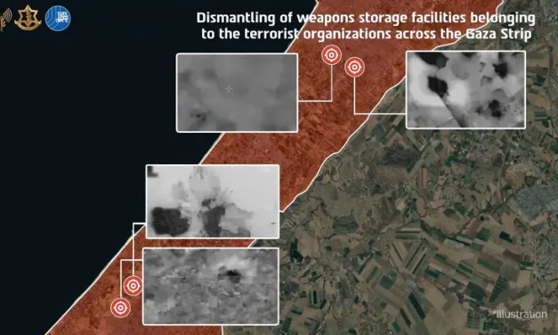 Across the Gaza Strip: IDF destroys terrorist weapons storage facilities