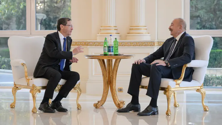 Herzog meets Azerbaijani President in Baku: ‘Our friendship is of deep value’