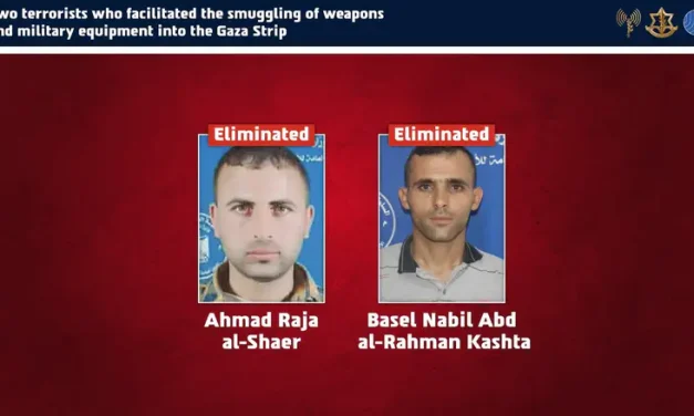 IDF and ISA eliminated two Gaza terrorists involved in weapons smuggling