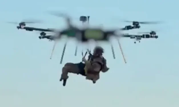 World first? Wounded soldier evacuated from front lines by drone