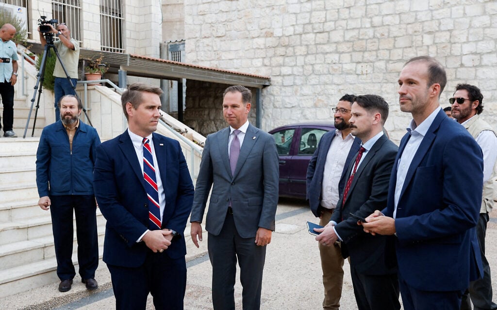 US officials visit Palestinian village after settler attacks on diplomats
