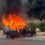 Suspected criminal assassination attempt leaves two wounded after car explosion, fire in Jerusalem
