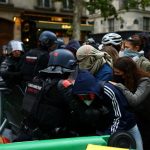 Injuries from ‘less lethal’ weapons at student protests in Paris put French policing under scrutiny