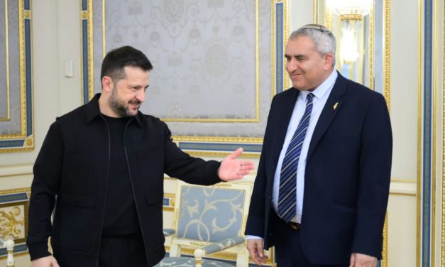 In war-torn Kyiv, Elkin-led Israeli delegation confronts familiar threats while marking Babyn Yar