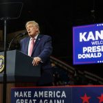 Trump warns US will ‘burn’ like France if Democrats win at rally in Kansas
