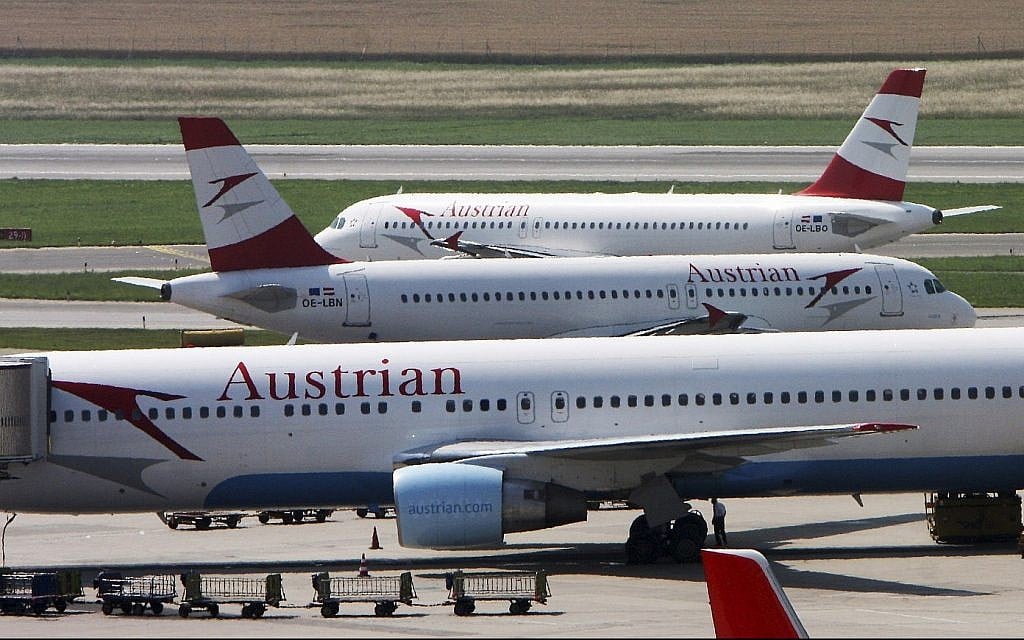 Austrian Air flight from TLV to Vienna makes emergency landing due to bomb threat