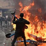 Hoods, Palestinian flag and samurai sword: Student unrest spreads to Belgium