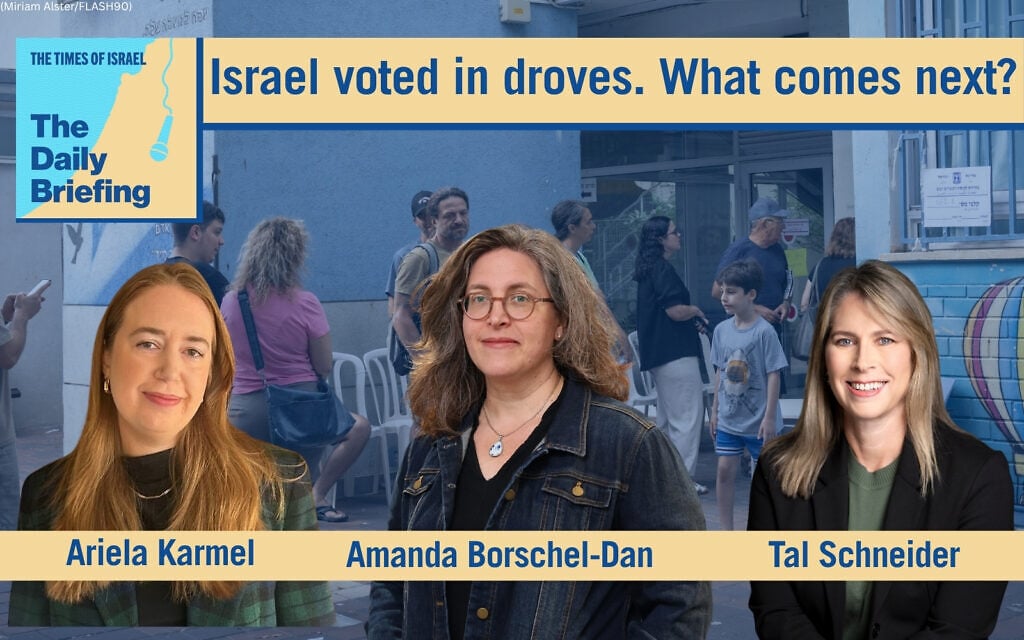 Daily Briefing October 28: Israel voted in droves. What comes next?