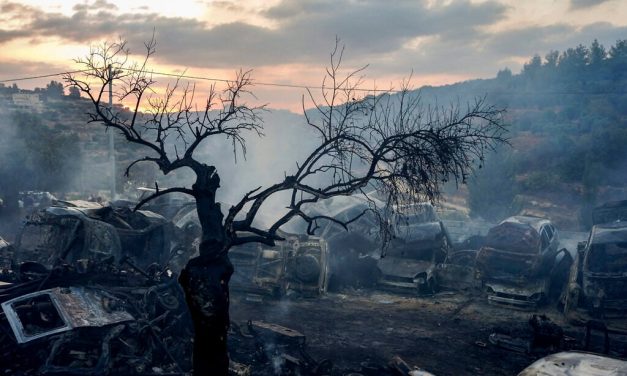 IDF says settlers raid Palestinian village, vandalize building and set fire to shed