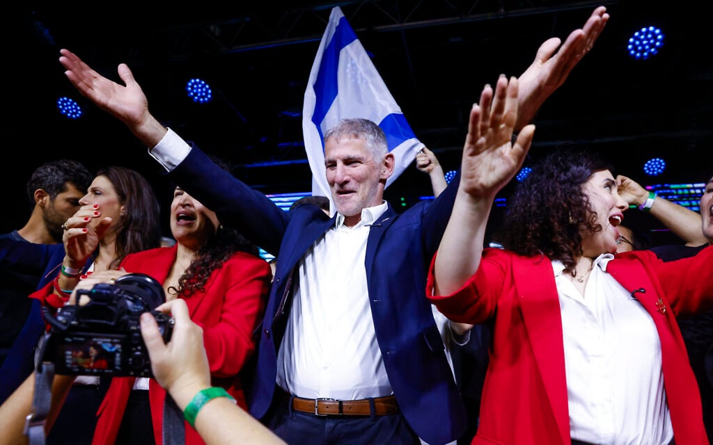 As election portends gridlock, Democrats’ Golan urges coalition with Arabs to oust Netanyahu