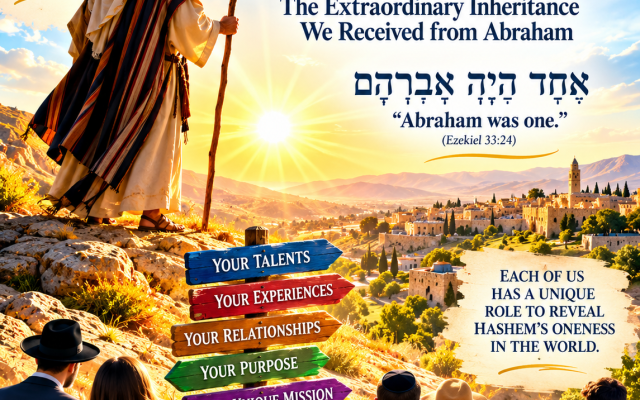 Anchelle Perl | Rabbi makes a bold declaration: “I am one of a kind!” And surprise…so are you!