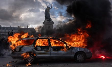A synagogue and Jewish-owned shops damaged in French riots