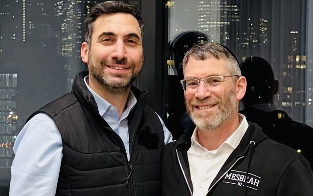 Joseph Scutts | Discussing outreach with Rabbi Yehoshua Lewis, Executive Director of Mesorah NJ