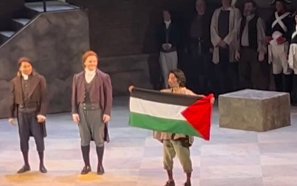 Calgary Opera ditches performer who held up Palestinian flag during ‘Tosca’ curtain call