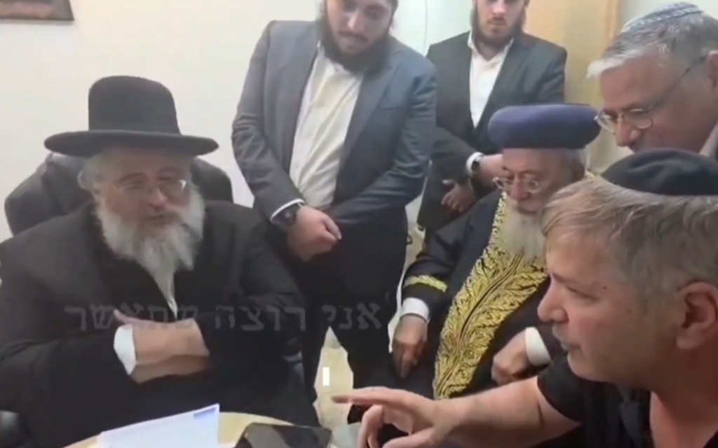 Opposition rages at ‘corruption’ as PM filmed convincing small Haredi party to drop out of race
