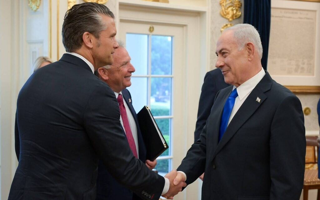 Hegseth said to make secret visit to Israel today, meet with Netanyahu