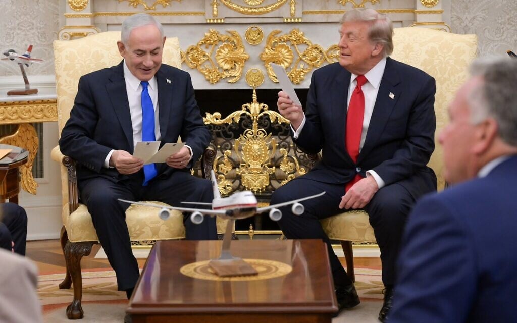 ‘We have to finish the job’: Trump doubles down on Netanyahu support after PM’s reported request