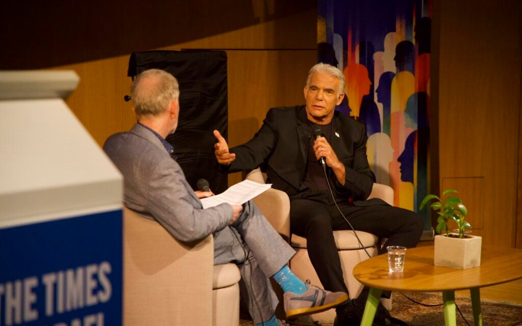 At ToI event, Lapid warns president against meddling in post-election coalition talks