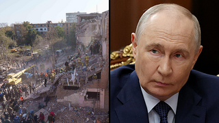 ‘Birthday gift for Putin’: Russian attack on Ukraine kills 21, including four children
