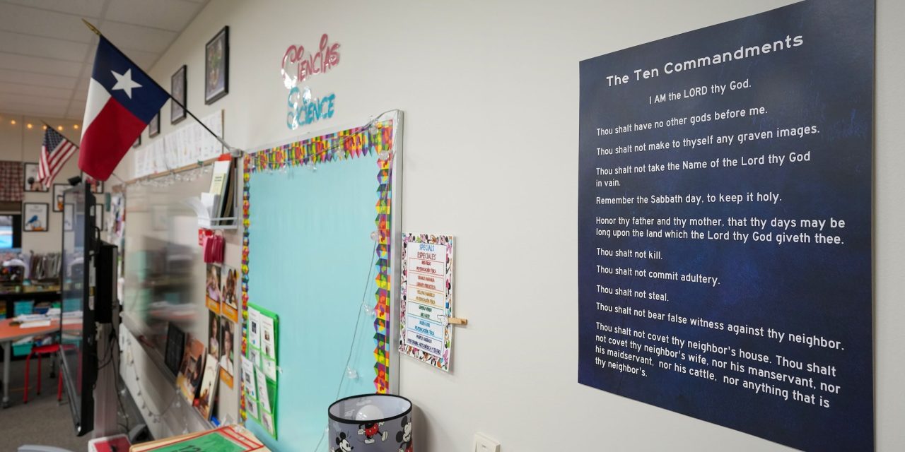 Texas wins case forcing Galveston school district to display Ten Commandments posters in classrooms